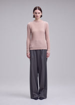 SUEDE LIKE PLEATS、ウィメンズ_トップス_トップ、着用画像1