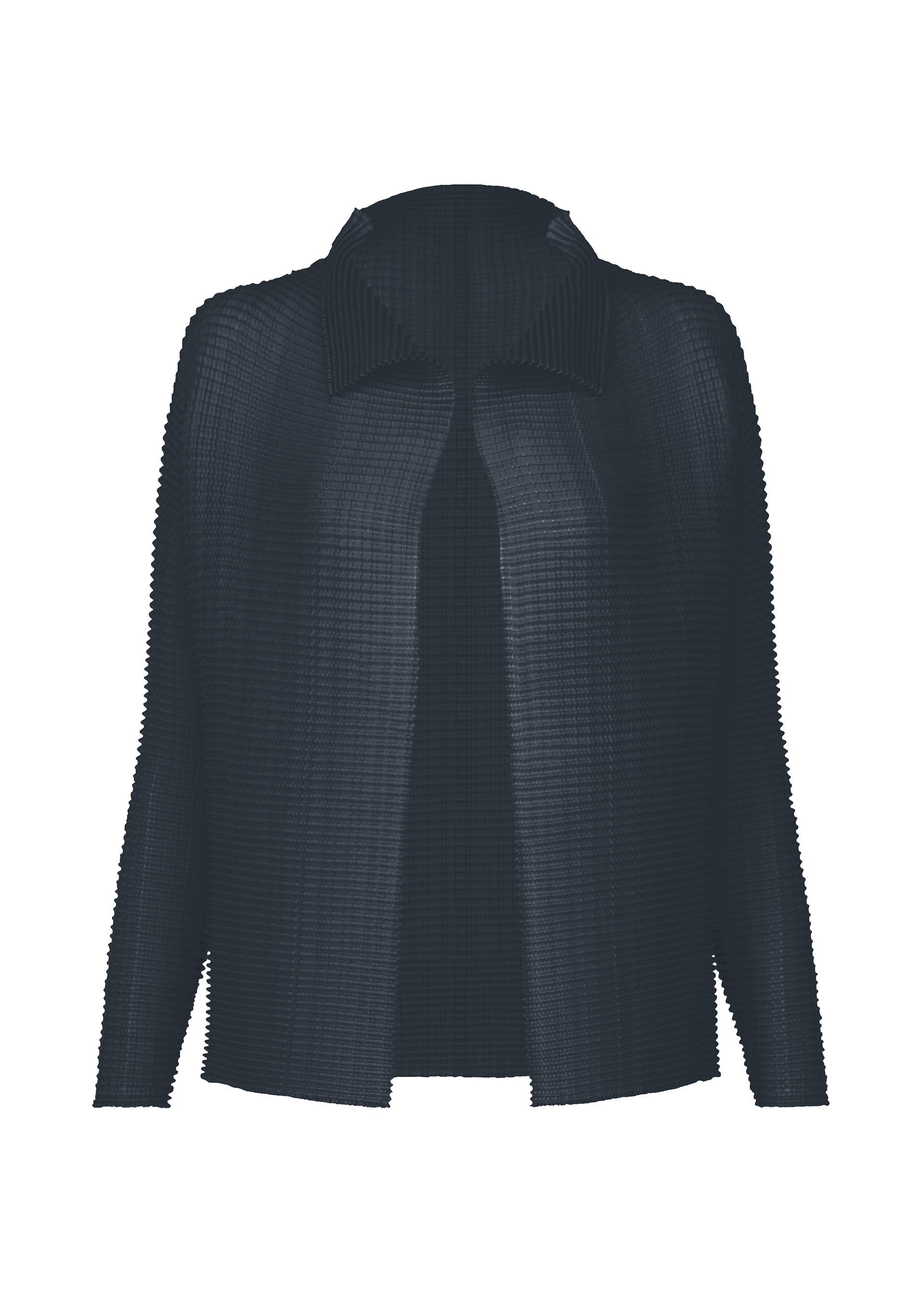 WOOLY PLEATS-68、ウィメンズ_トップス_カーディガン、ネイビー