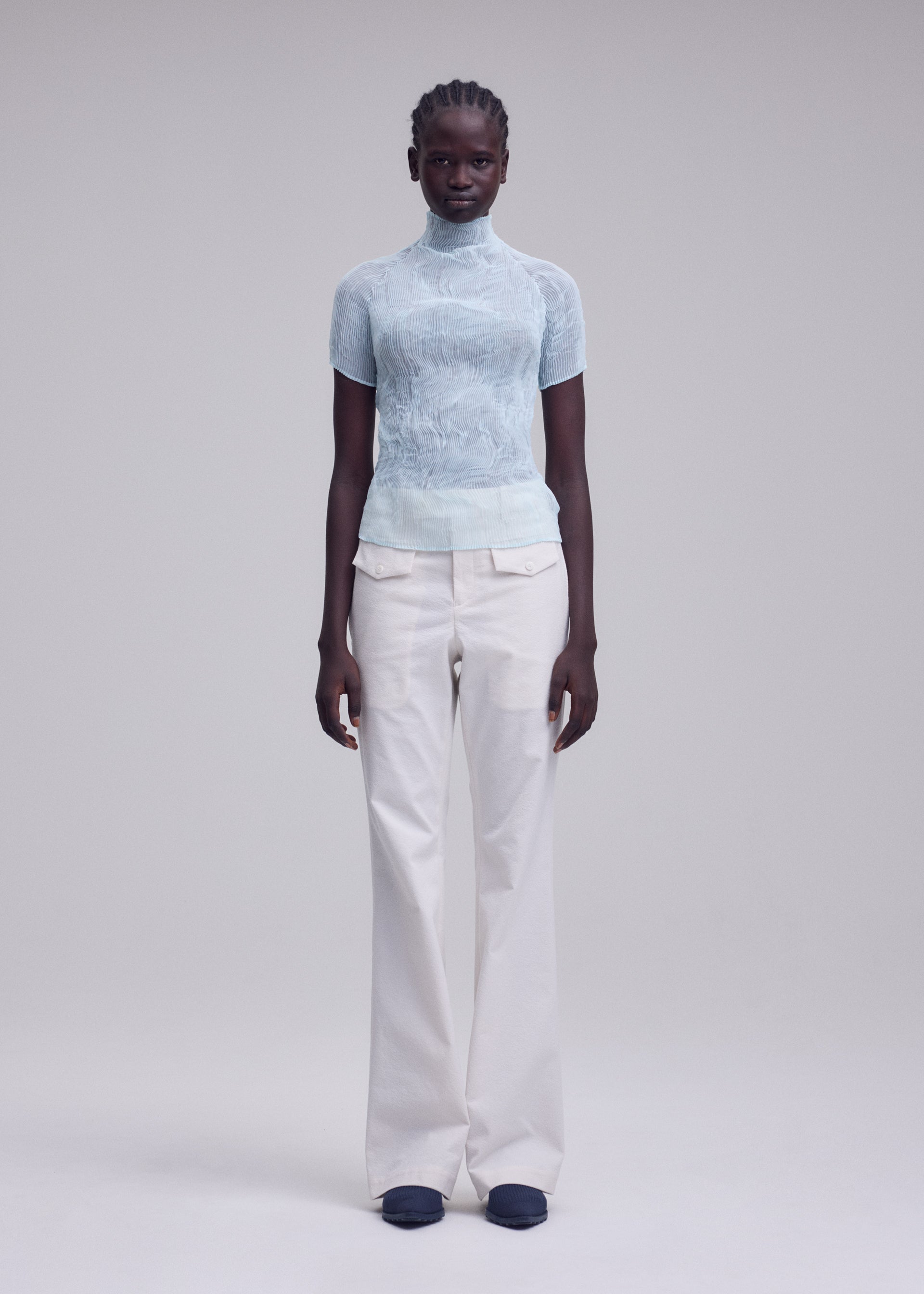 CHIFFON TWIST 1、ウィメンズ_トップス_トップ、着用画像1