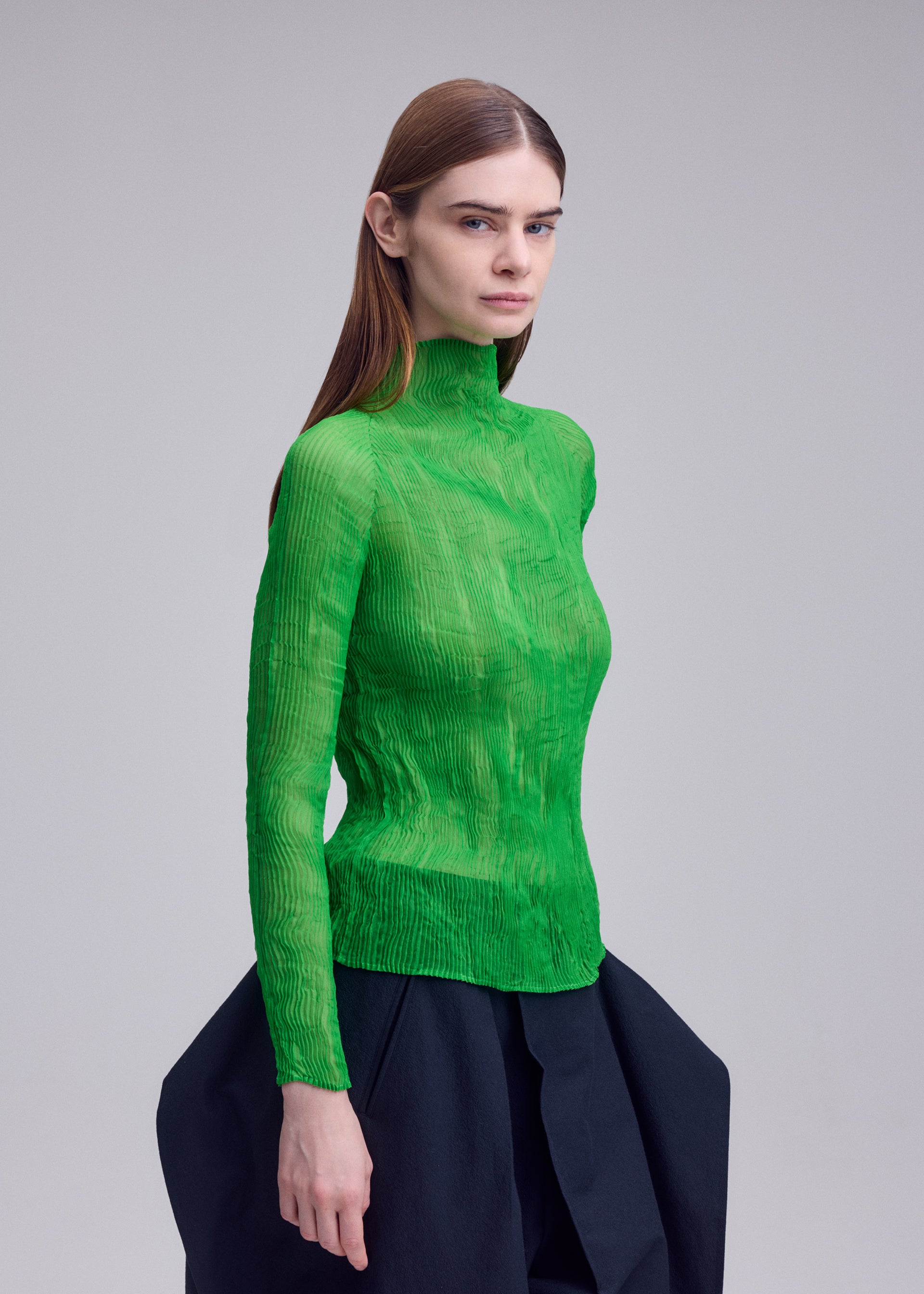 CHIFFON TWIST 1、ウィメンズ_トップス_トップ、着用画像2