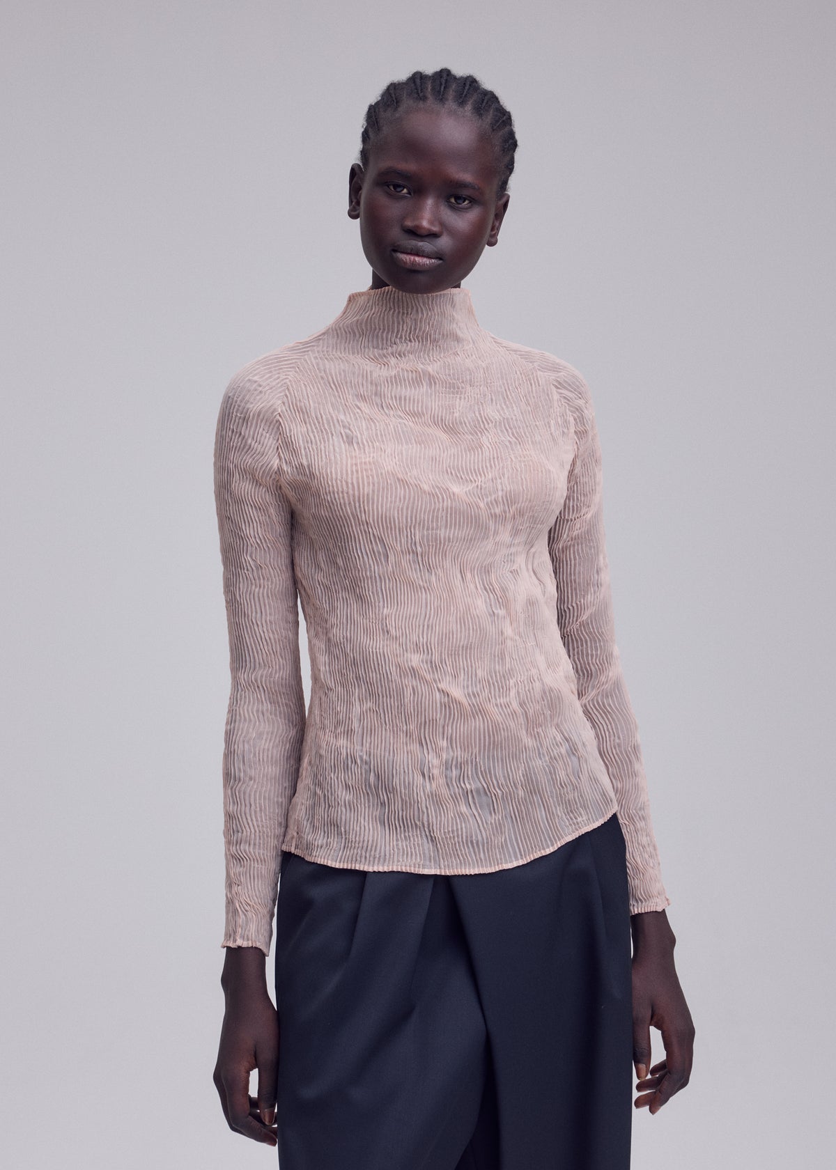 CHIFFON TWIST 2、ウィメンズ_トップス_トップ、着用画像3