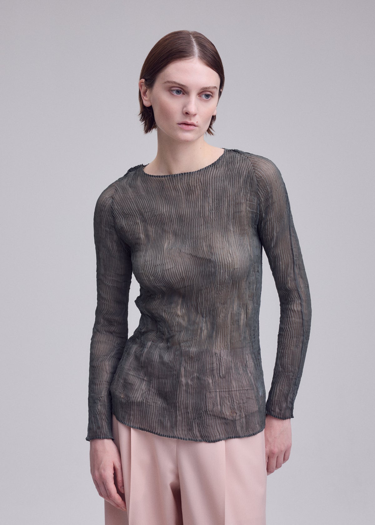 CHIFFON TWIST 2、ウィメンズ_トップス_トップ、着用画像3