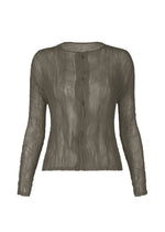 CHIFFON TWIST 2、ウィメンズ_トップス_カーディガン、グレー