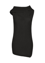 TUBULAR PLEATS、ウィメンズ_トップス_チュニック、ブラック