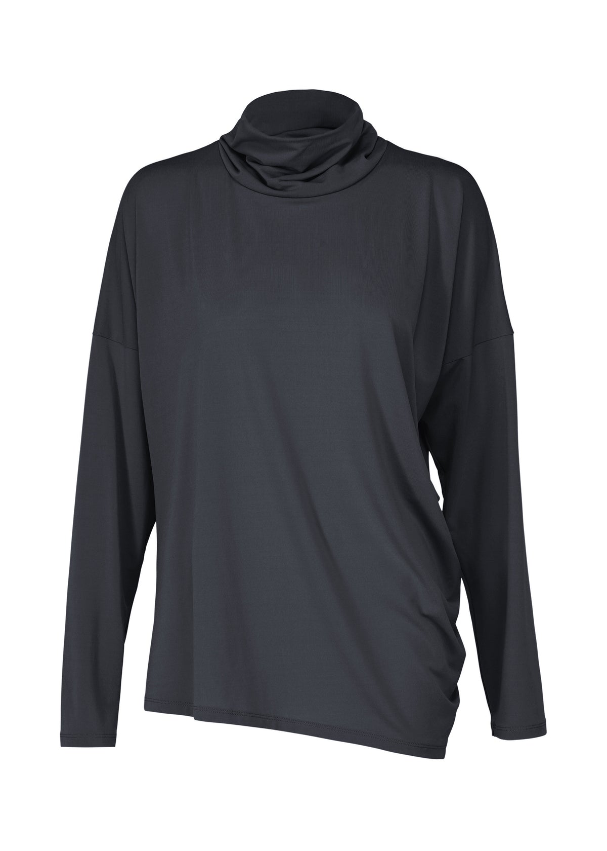 DRAPE JERSEY-68、ウィメンズ_トップス_トップ、ネイビー