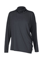 DRAPE JERSEY-68、ウィメンズ_トップス_トップ、ネイビー