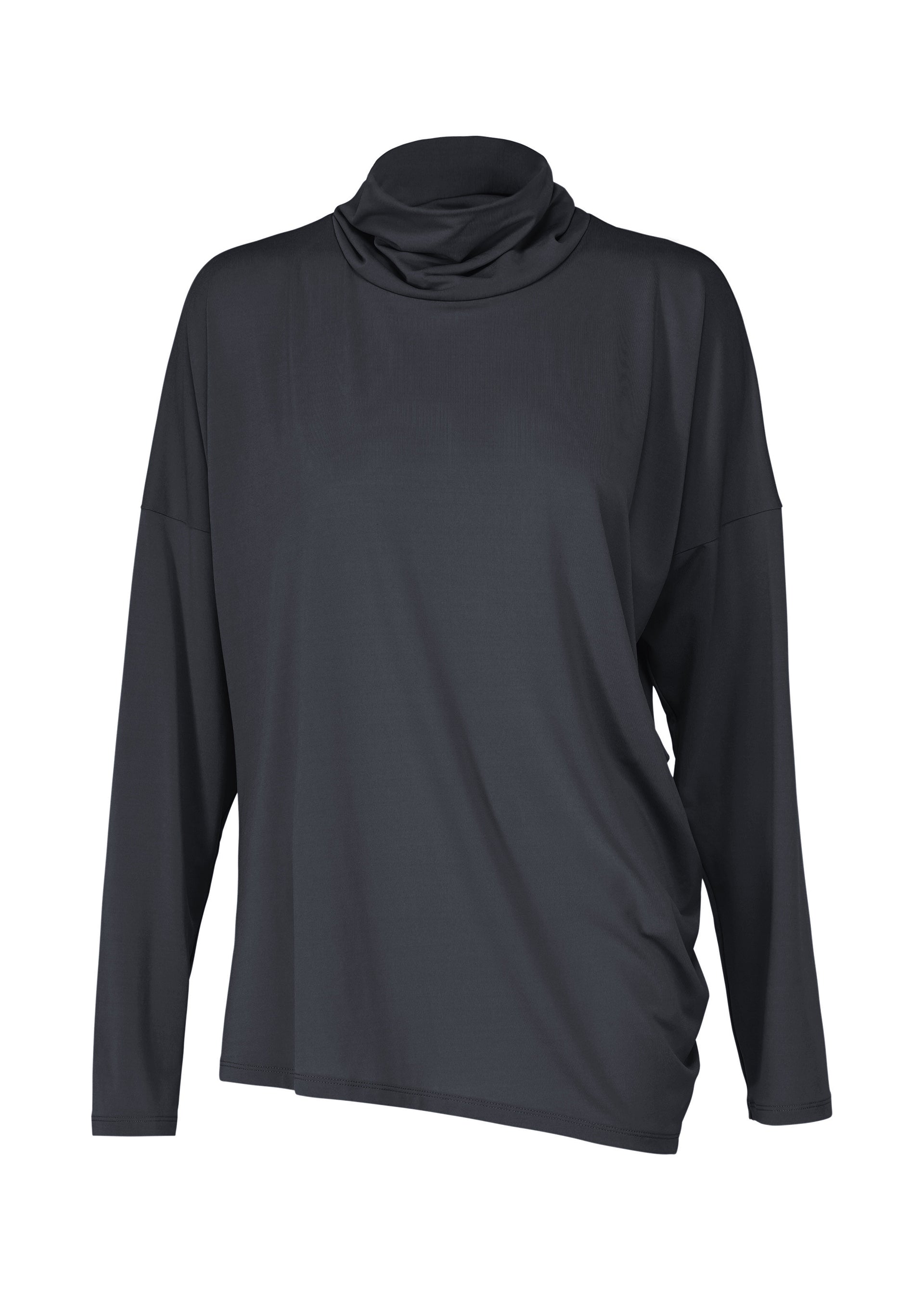 DRAPE JERSEY-68、ウィメンズ_トップス_トップ、ネイビー
