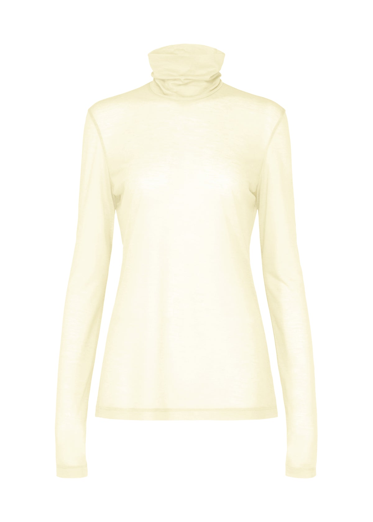 SHEER WOOL JERSEY、ウィメンズ_トップス_トップ、ホワイト