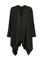 DRAPE JERSEY-68、ウィメンズ_トップス_カーディガン、ブラック