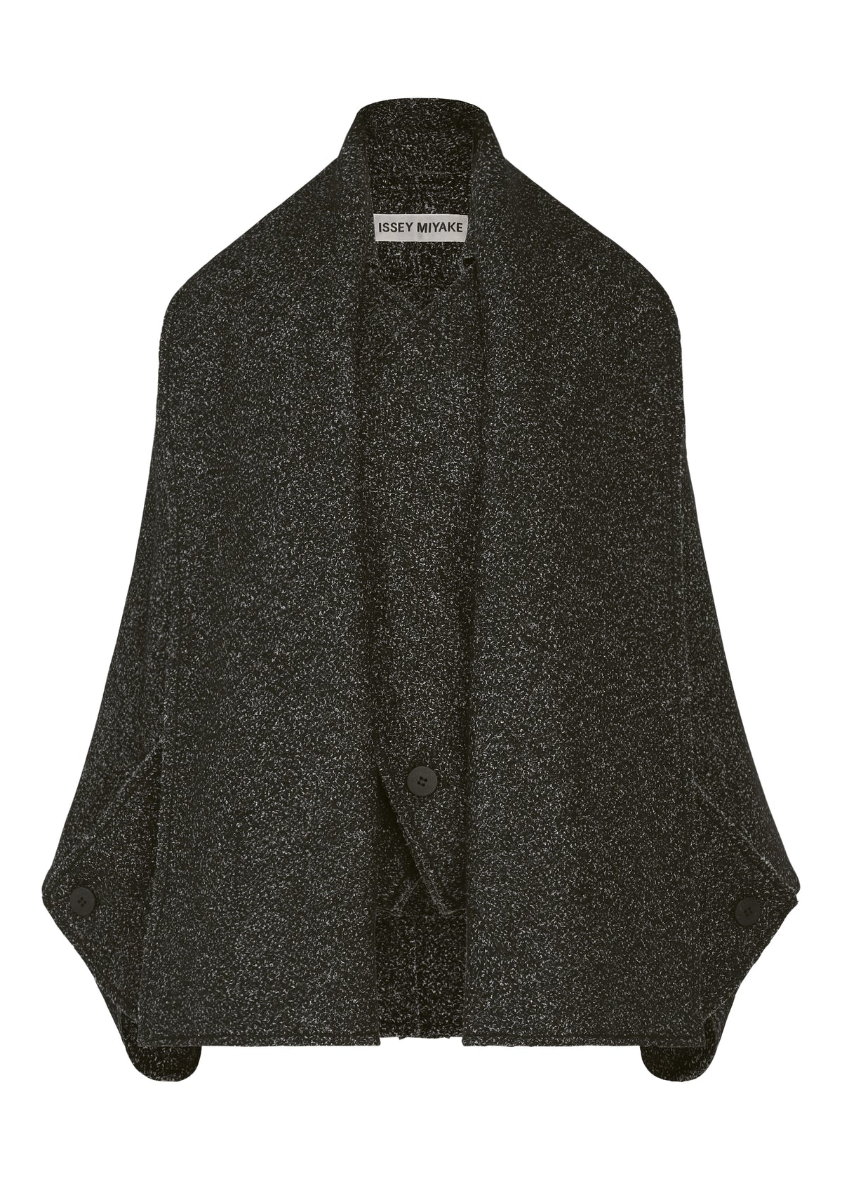 WOOLEN GRANITE、ウィメンズ_ジャケット&コート_コート、ブラック