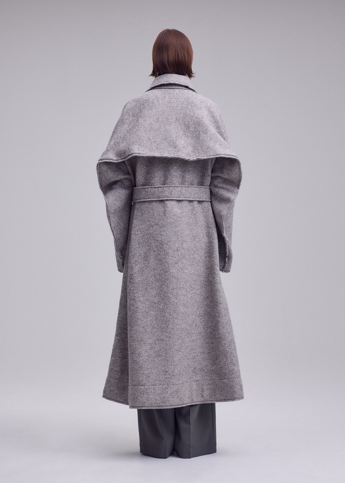 WOOLEN GRANITE、ウィメンズ_ジャケット&コート_コート、着用画像2