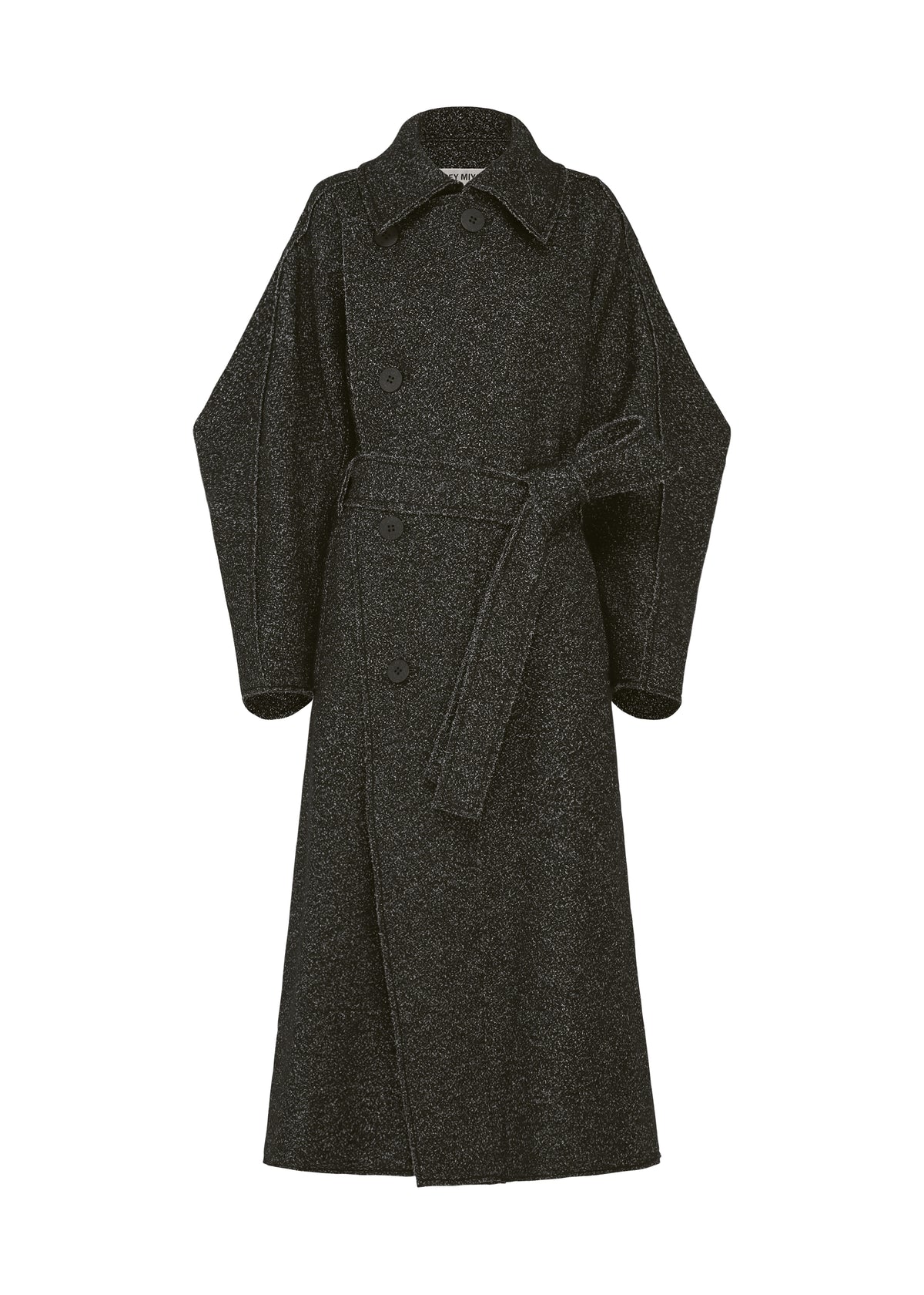WOOLEN GRANITE、ウィメンズ_ジャケット&コート_コート、ブラック