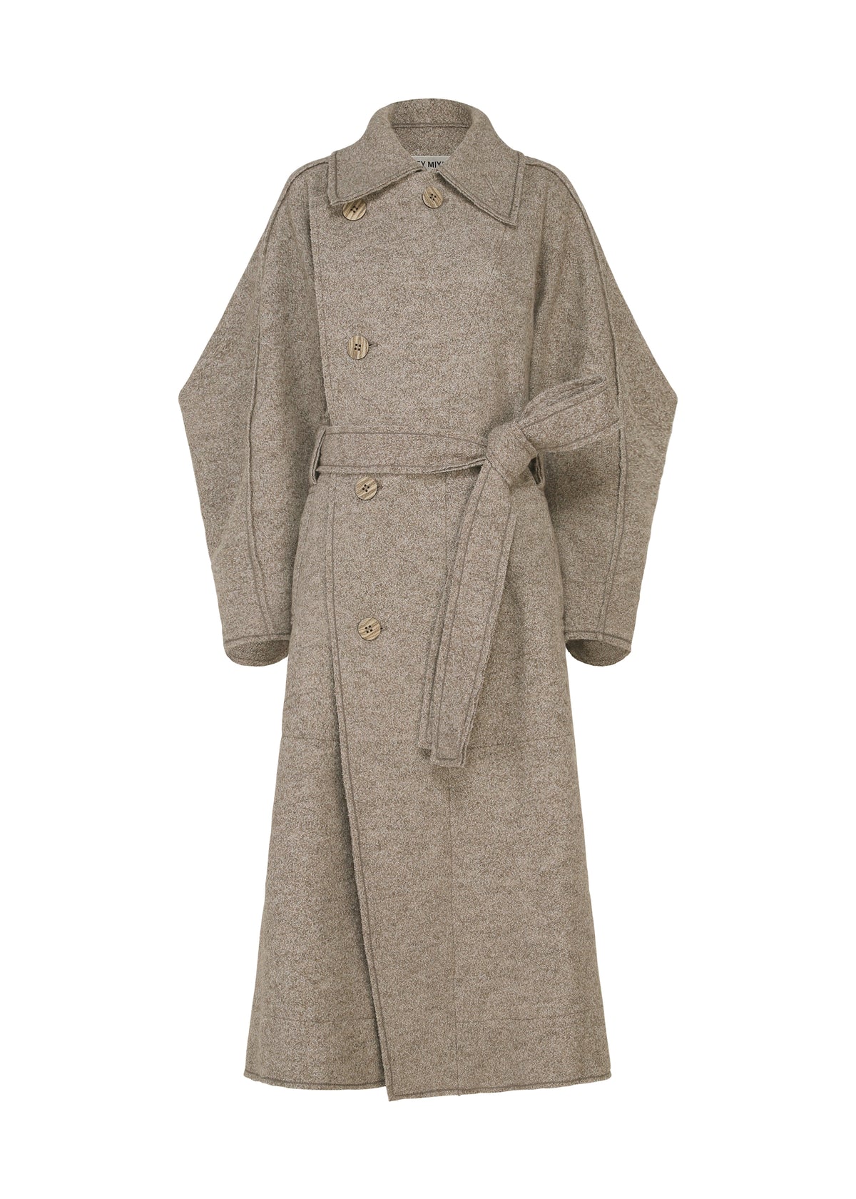 WOOLEN GRANITE、ウィメンズ_ジャケット&コート_コート、ベージュ