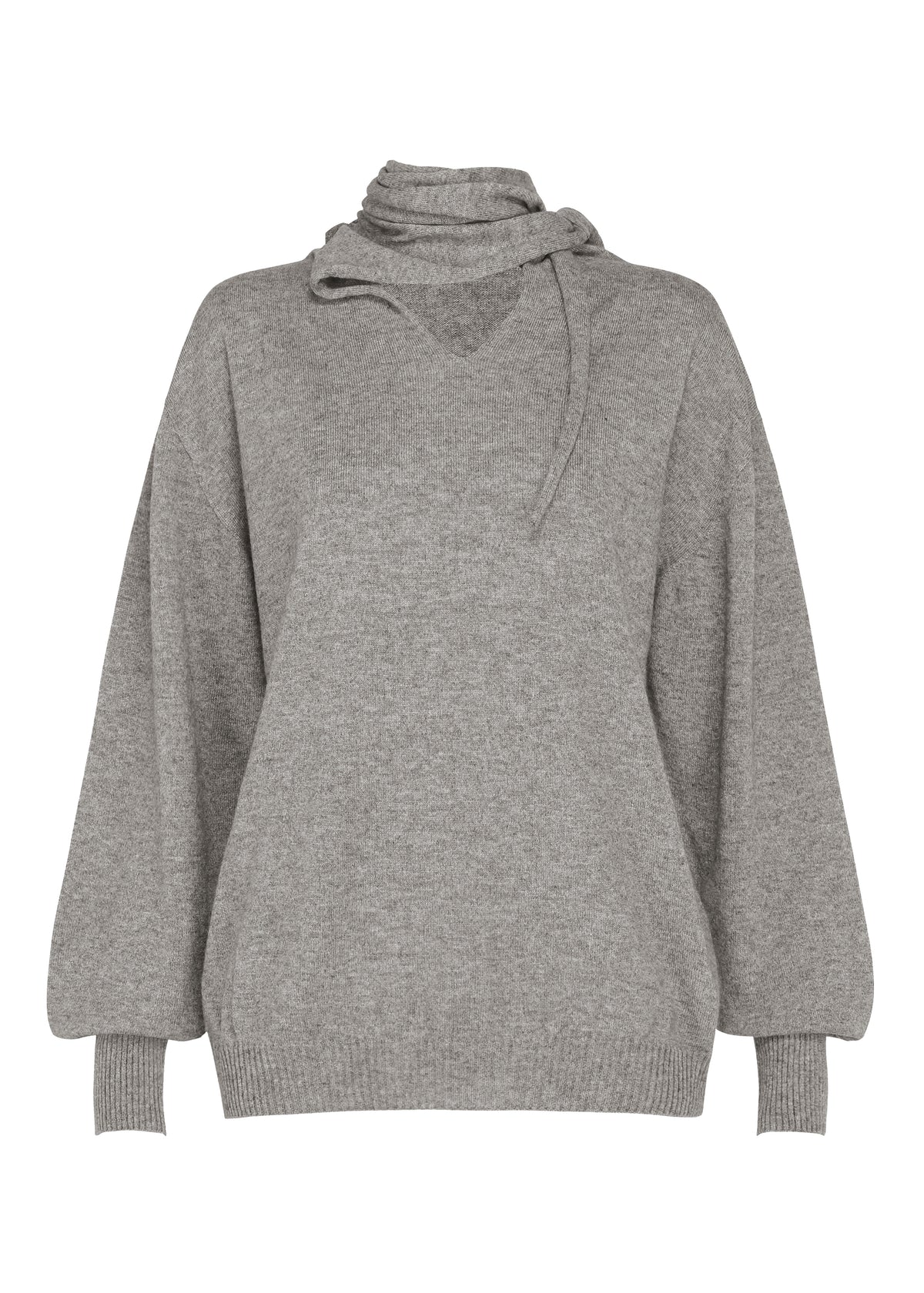 SILK CASHMERE KNIT、ウィメンズ_ニット、グレー