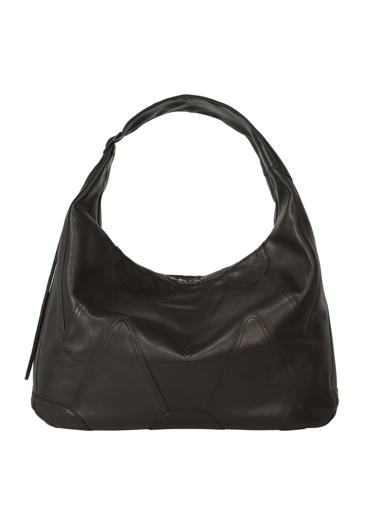 ELEMENTS LEATHER BAG、バッグ&財布_ショルダーバッグ、ブラック