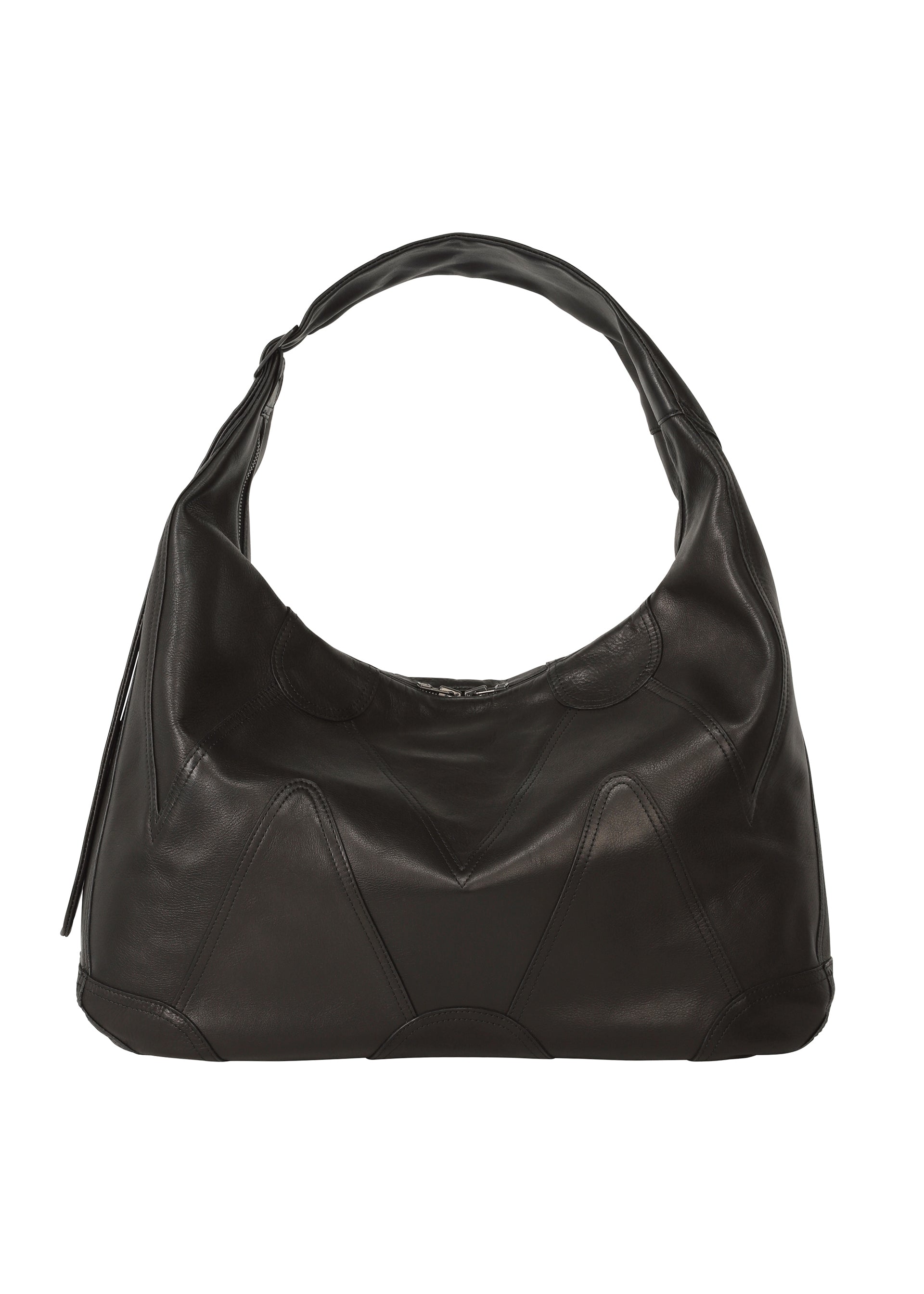 ELEMENTS LEATHER BAG、バッグ&財布_ショルダーバッグ、ブラック