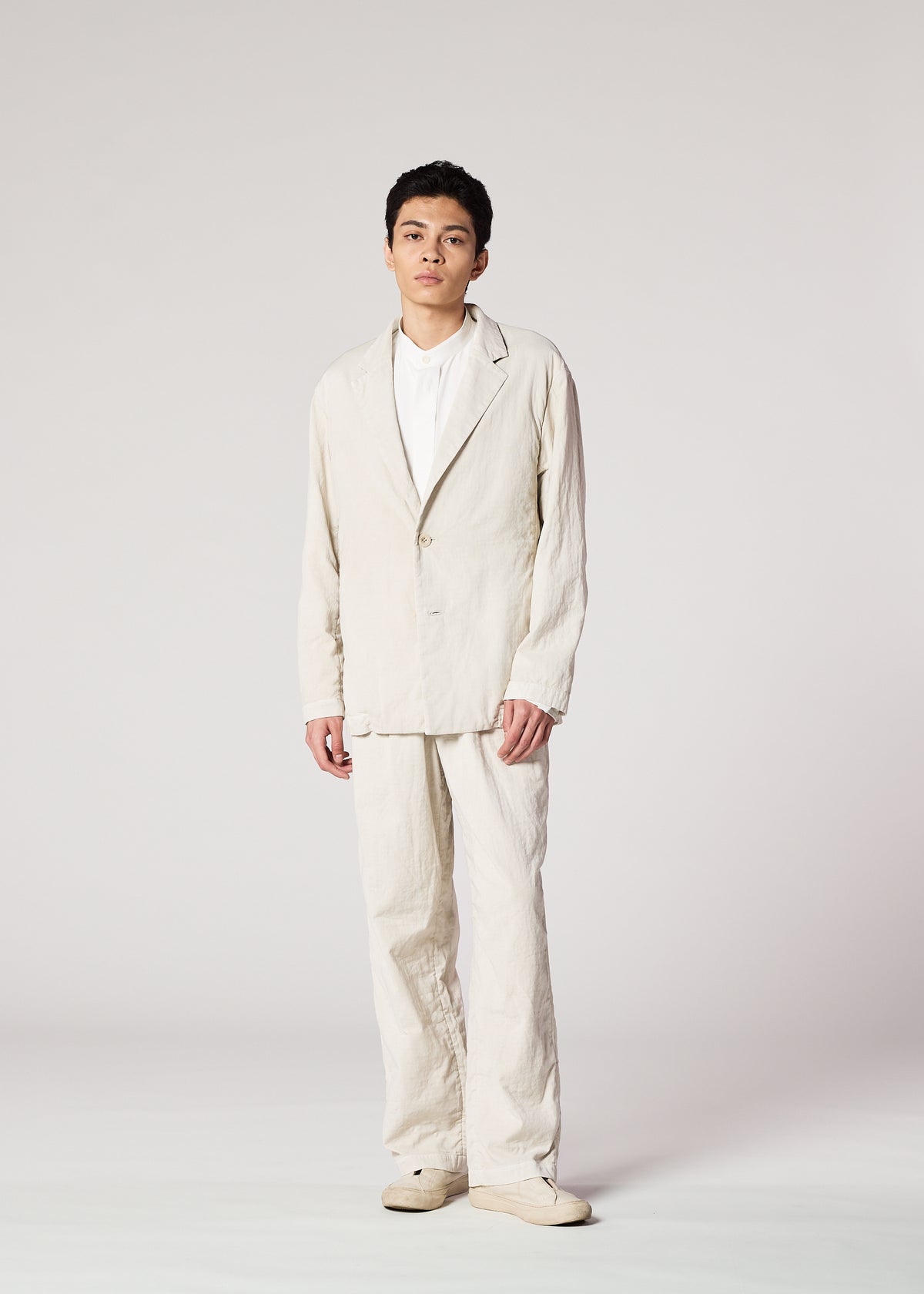 PIGMENT DOUBLE FACE COTTON、メンズ_パンツ、着用画像4
