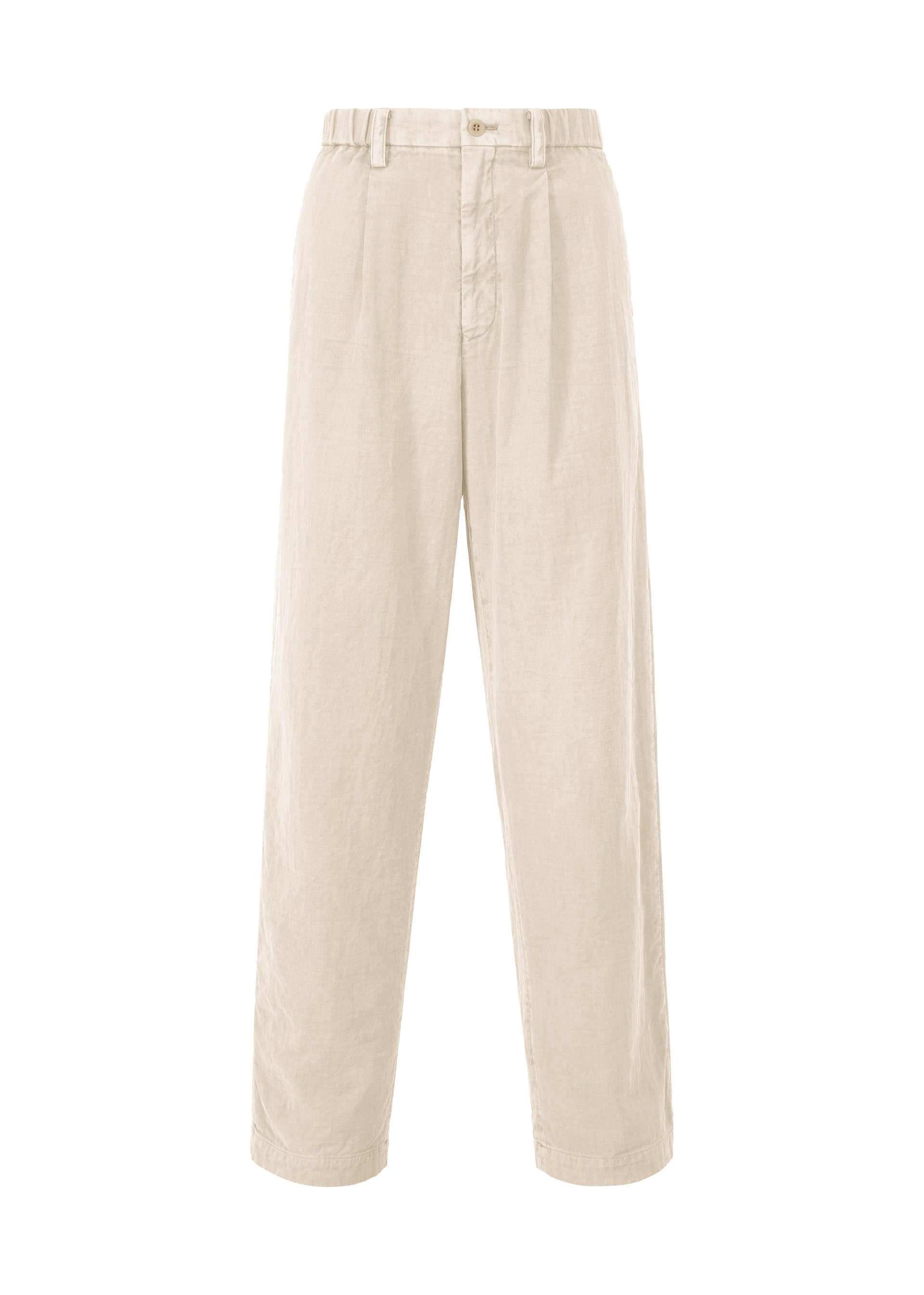 PIGMENT DOUBLE FACE COTTON、メンズ_パンツ、ベージュ