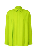 LINEN LIKE SHIRT、メンズ_トップス_シャツ、グリーン