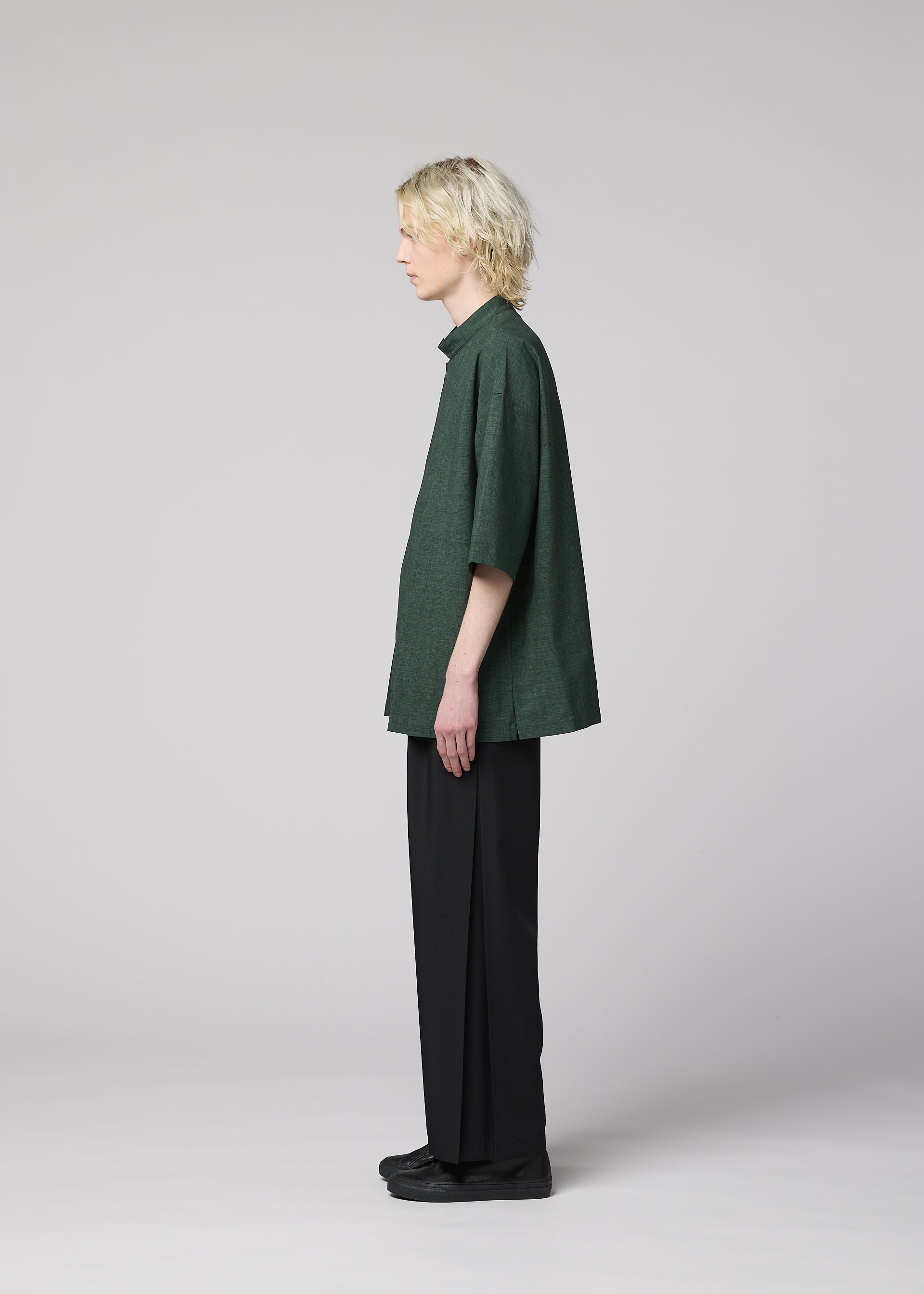 LINEN LIKE SHIRT、メンズ_トップス_シャツ、着用画像3