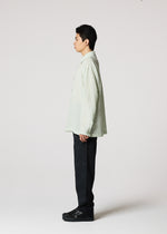 STRIPE LINEN SHRINK、メンズ_トップス_シャツ、着用画像2