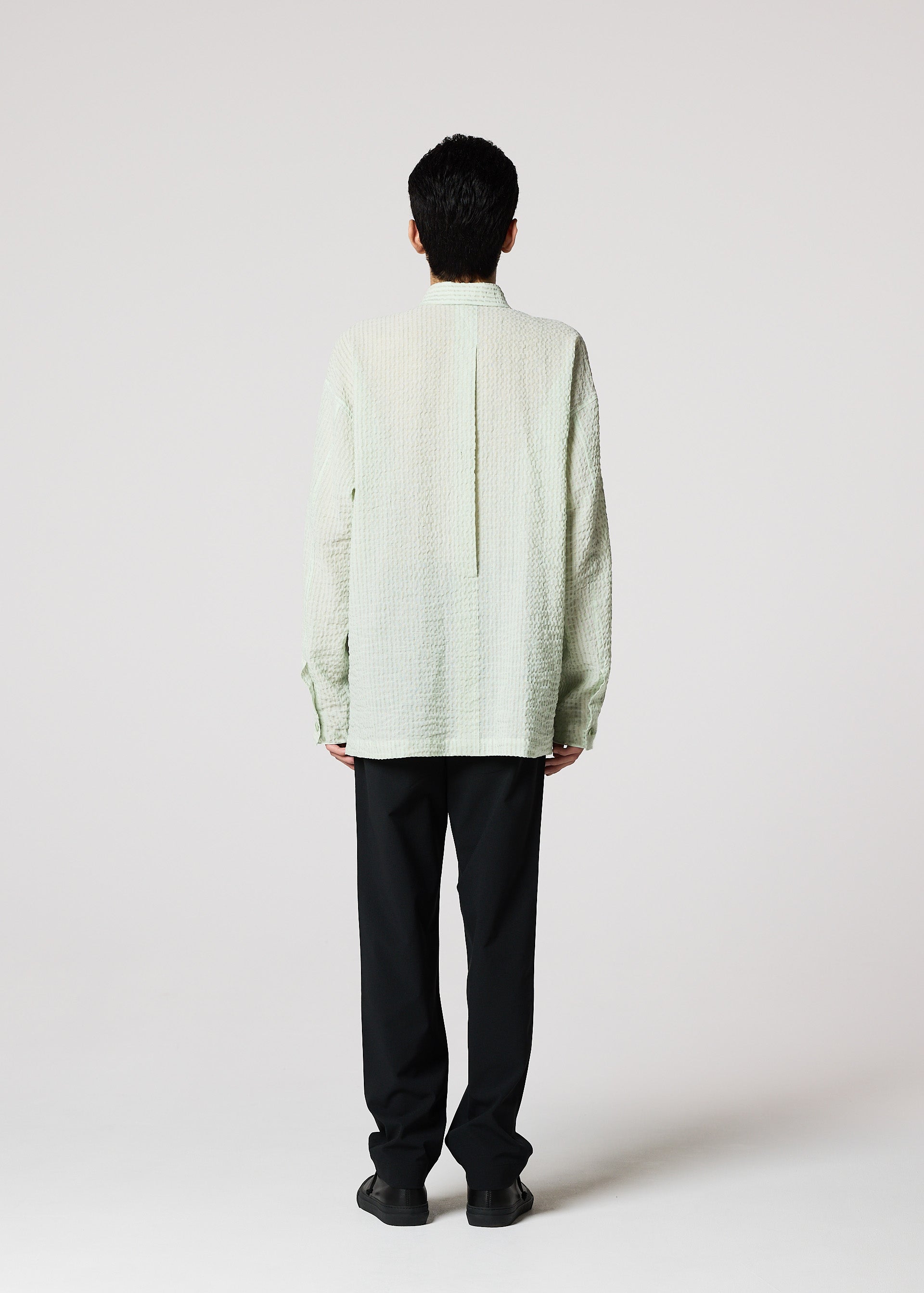 STRIPE LINEN SHRINK、メンズ_トップス_シャツ、着用画像3