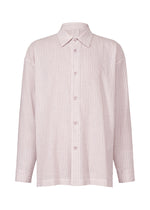 STRIPE LINEN SHRINK、メンズ_トップス_シャツ、パープル