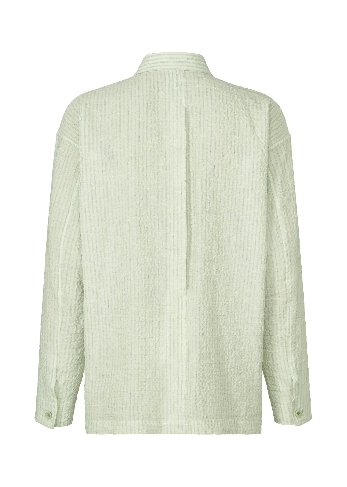STRIPE LINEN SHRINK、メンズ_トップス_シャツ、ディテール画像1