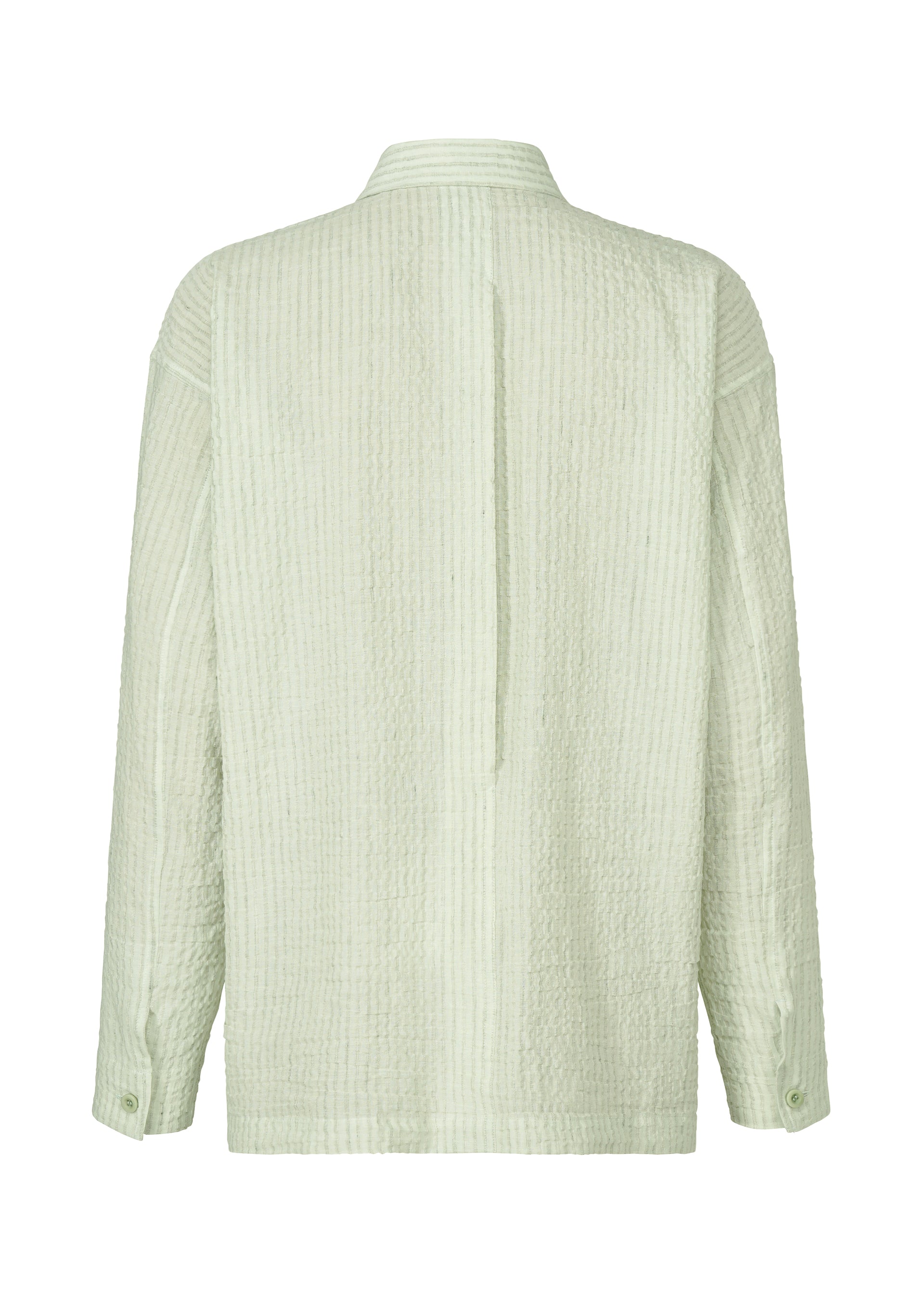 STRIPE LINEN SHRINK、メンズ_トップス_シャツ、ディテール画像1
