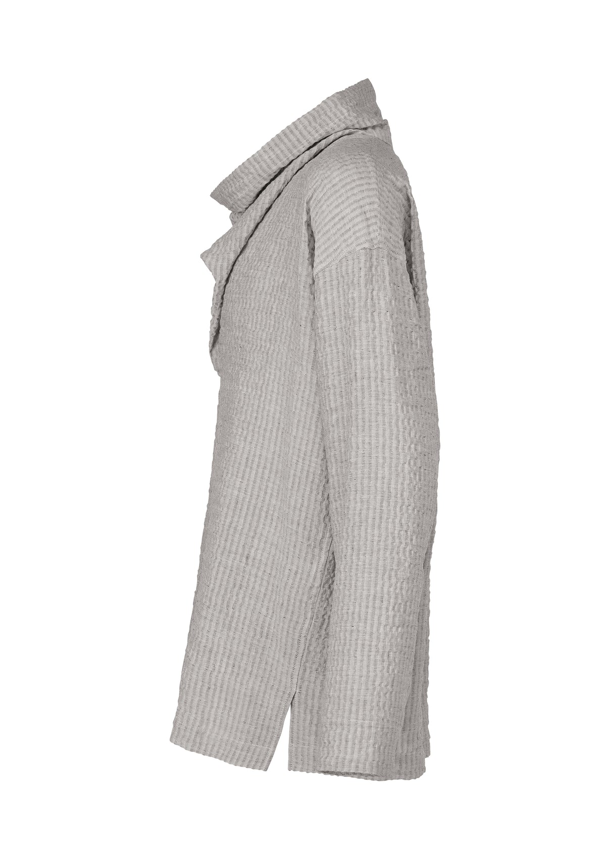 STRIPE LINEN SHRINK、メンズ_トップス_シャツ、ディテール画像2