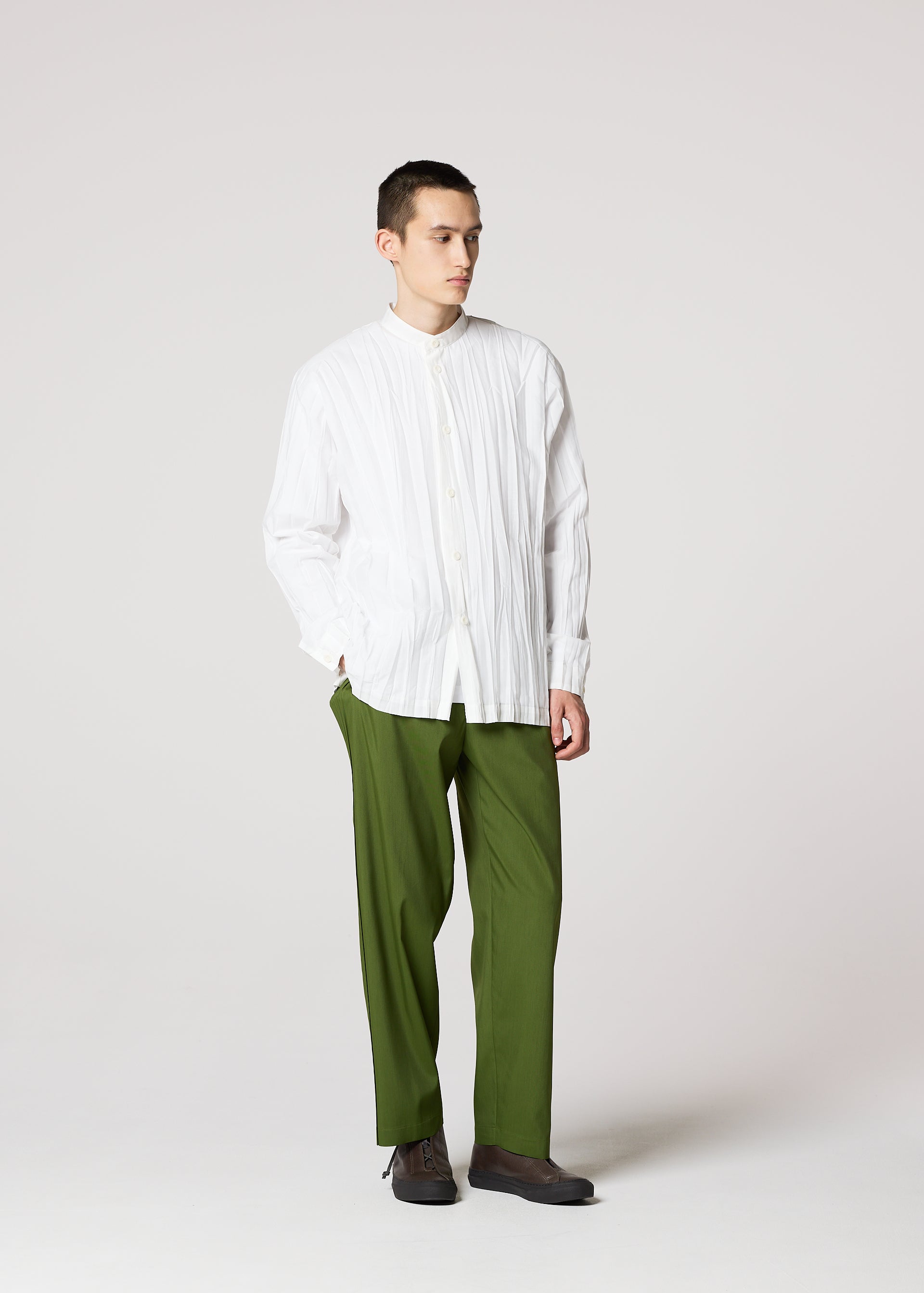 WRINKLE SHIRT、メンズ_トップス_シャツ、着用画像4