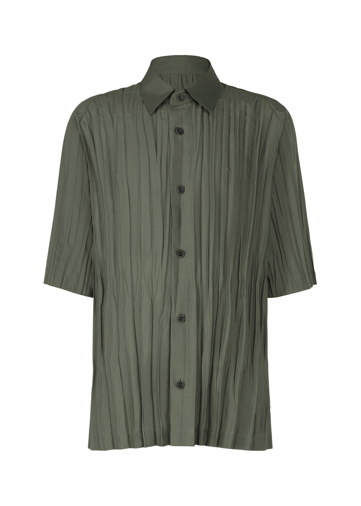 WRINKLE SHIRT、メンズ_トップス_シャツ、グレー