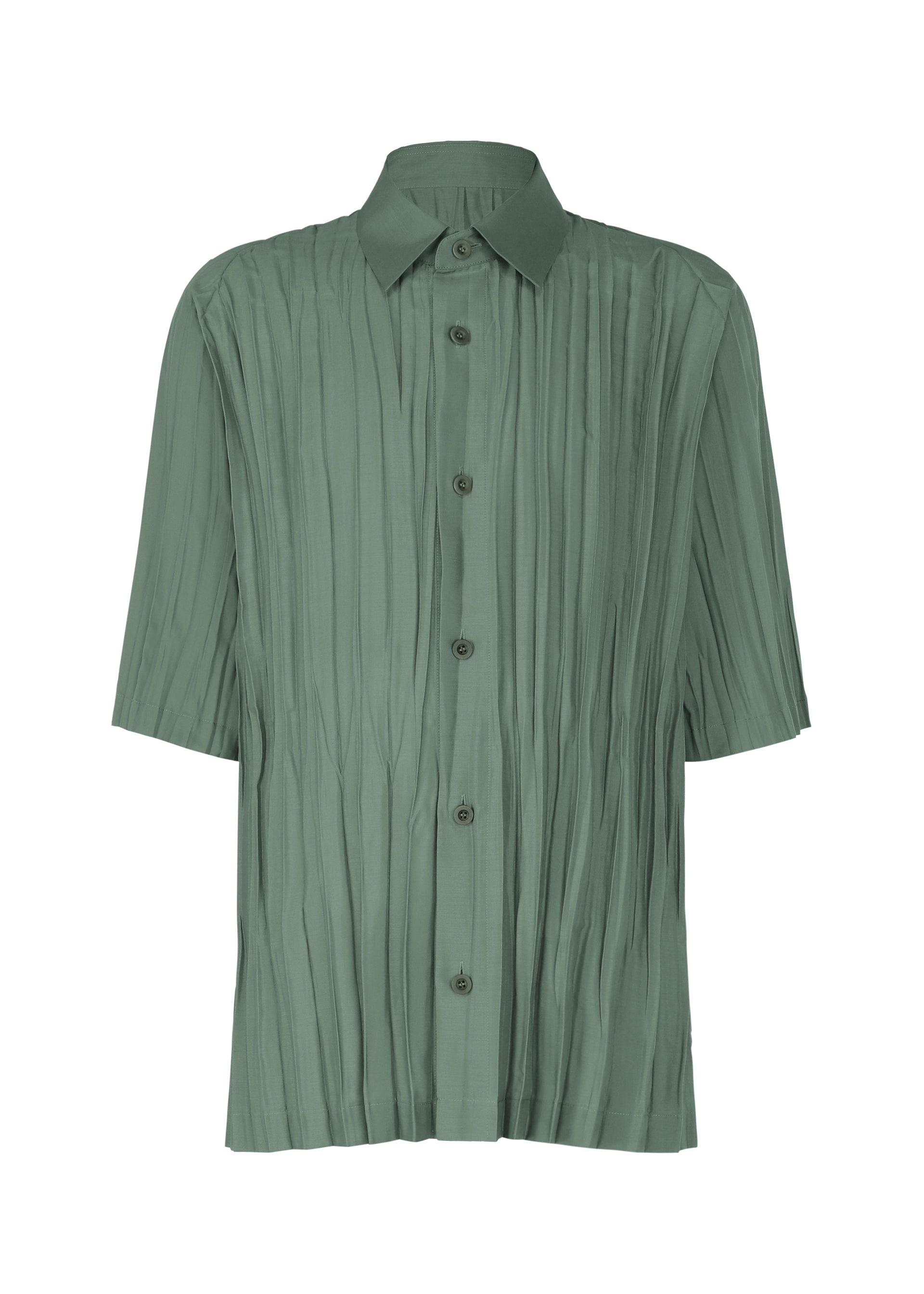 WRINKLE SHIRT、メンズ_トップス_シャツ、ブラック