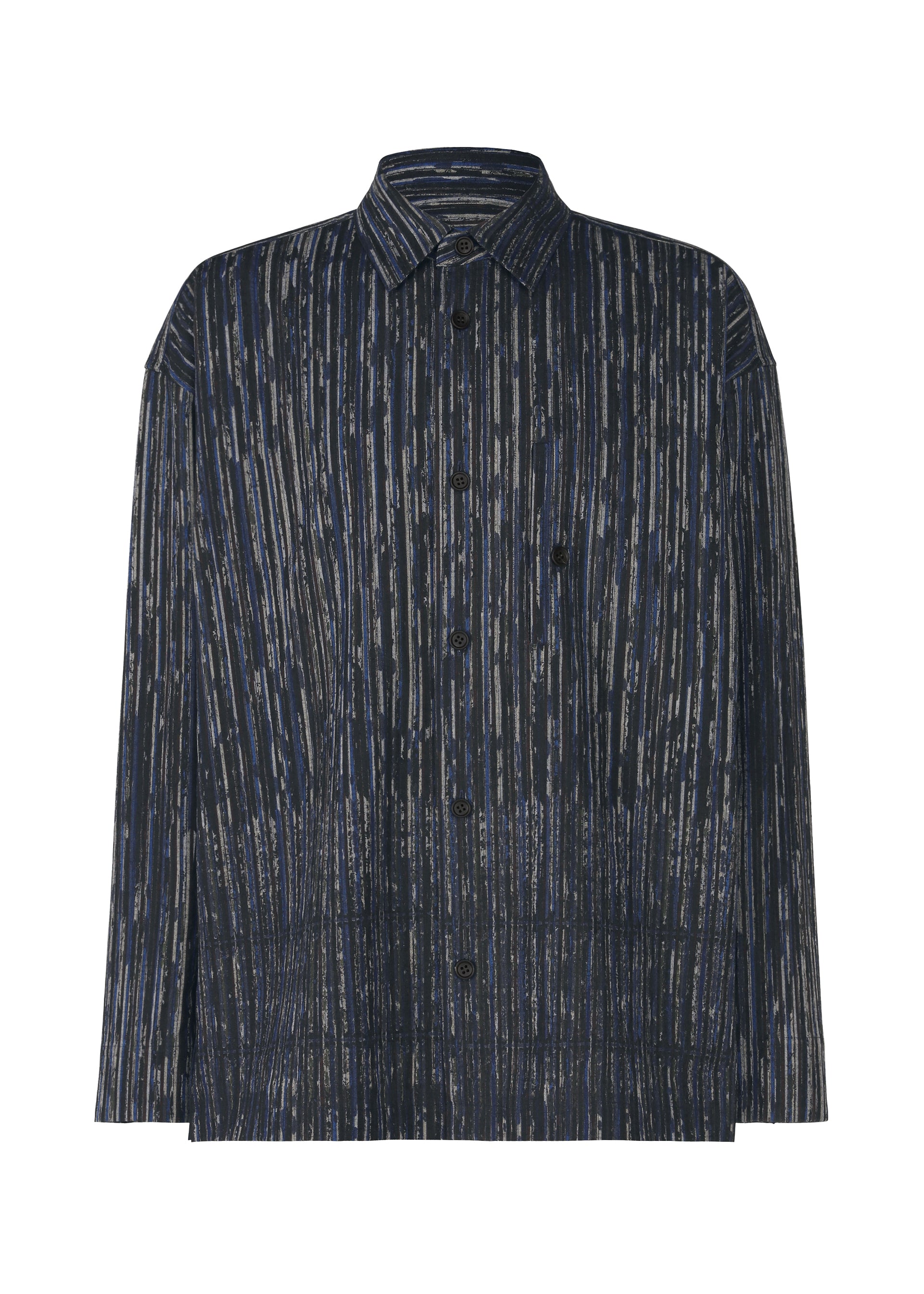 CURVINESS SHIRT、メンズ_トップス_シャツ、グレー