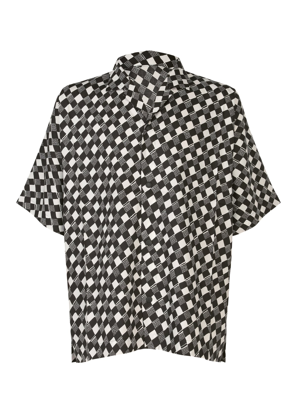 TIE PATTERN SHIRT、メンズ_トップス_シャツ、ブラック