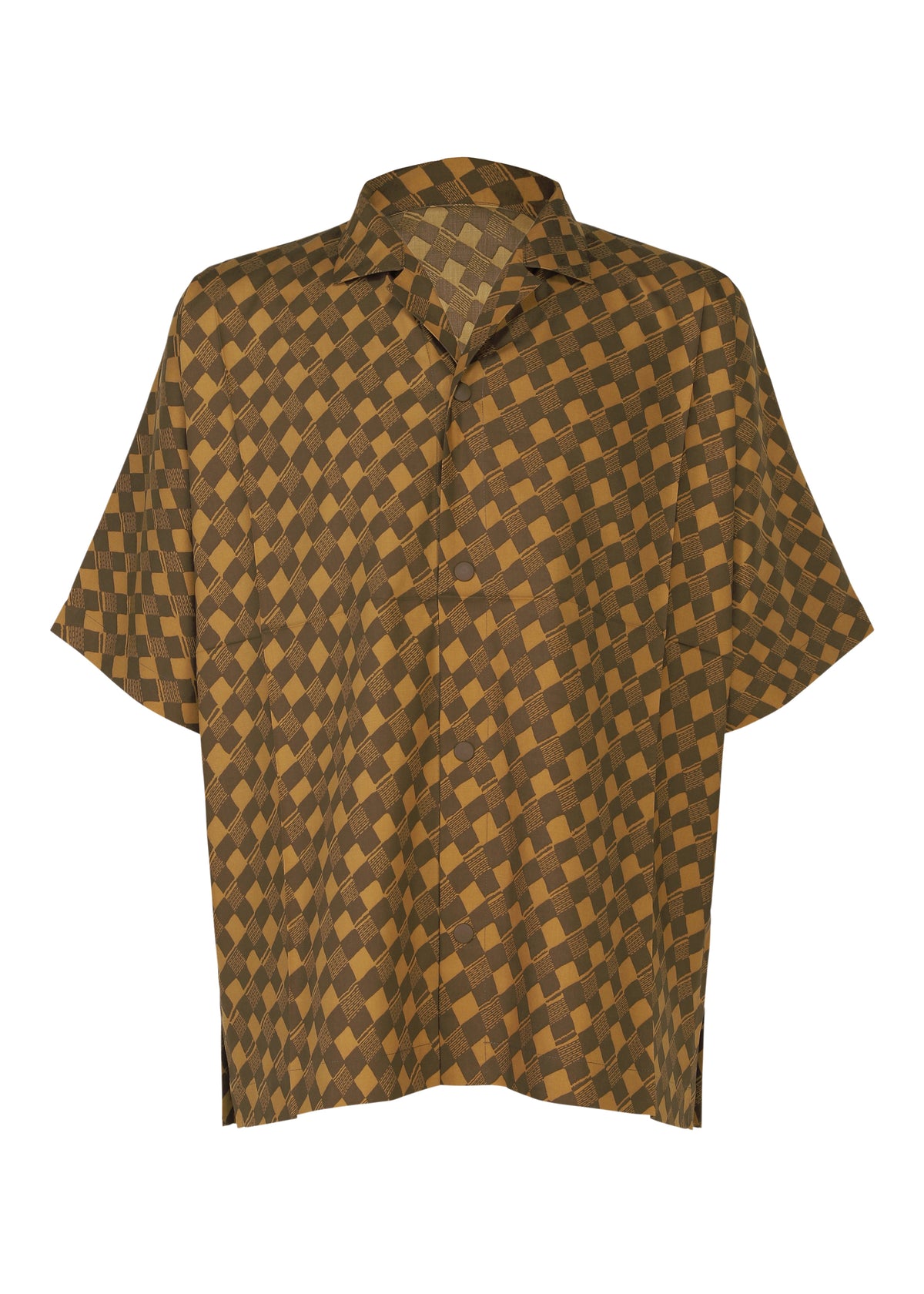 TIE PATTERN SHIRT、メンズ_トップス_シャツ、ブラウン