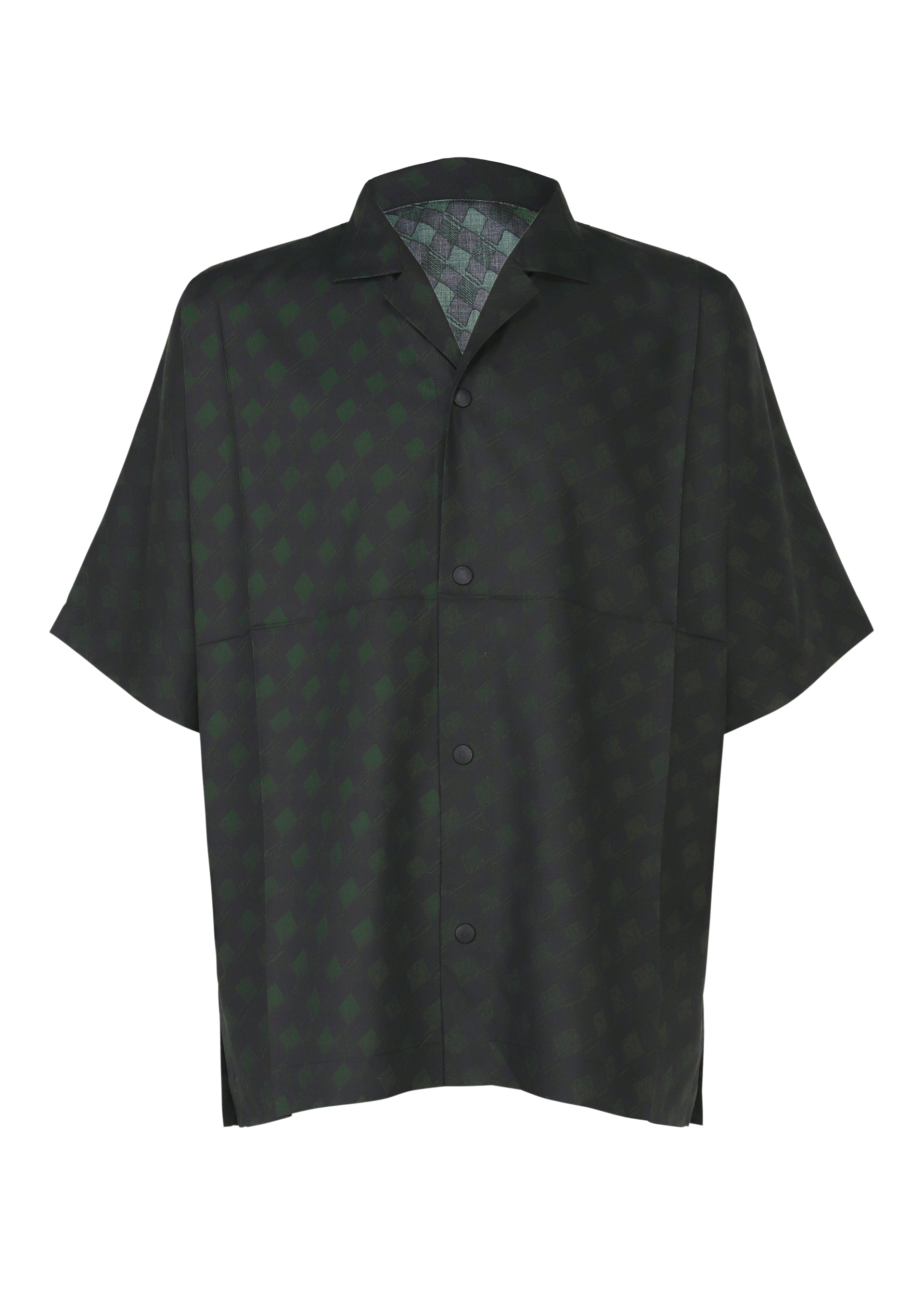 TIE PATTERN SHIRT、メンズ_トップス_シャツ、ネイビー