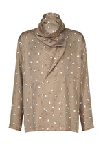 MERRY SATIN SHIRT、メンズ_トップス_シャツ、ベージュ