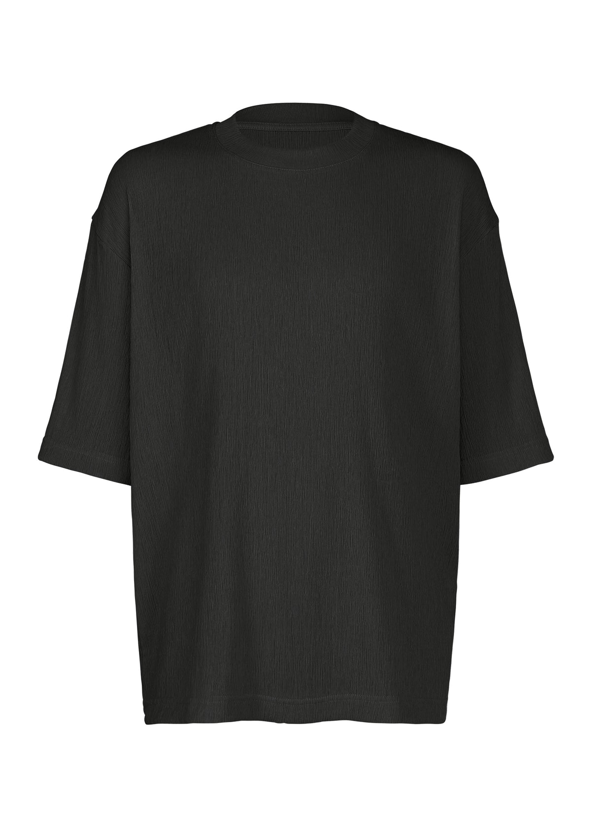CREPE TUCK JERSEY、メンズ_トップス_トップ、ブラック