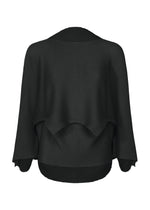 GIZA GIZA KNIT STRETCH PLEATS、ウィメンズ_トップス_トップ、ブラック