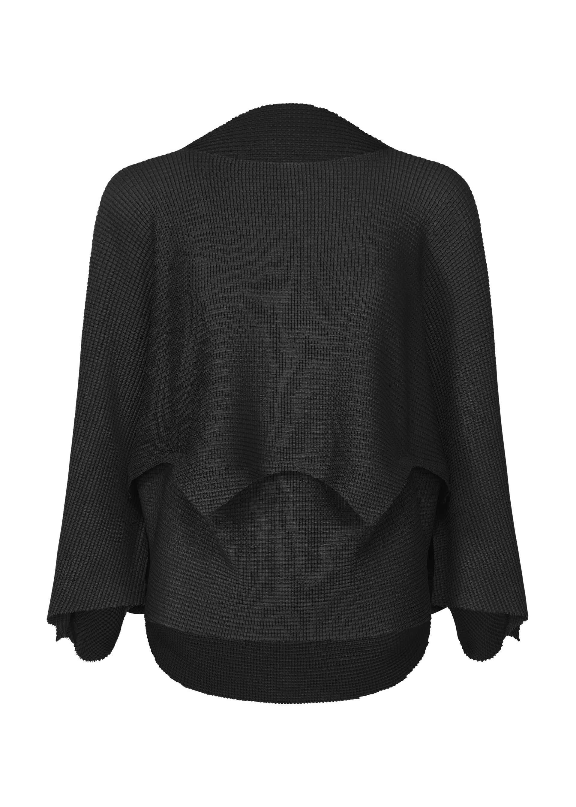 GIZA GIZA KNIT STRETCH PLEATS、ウィメンズ_トップス_トップ、ブラック