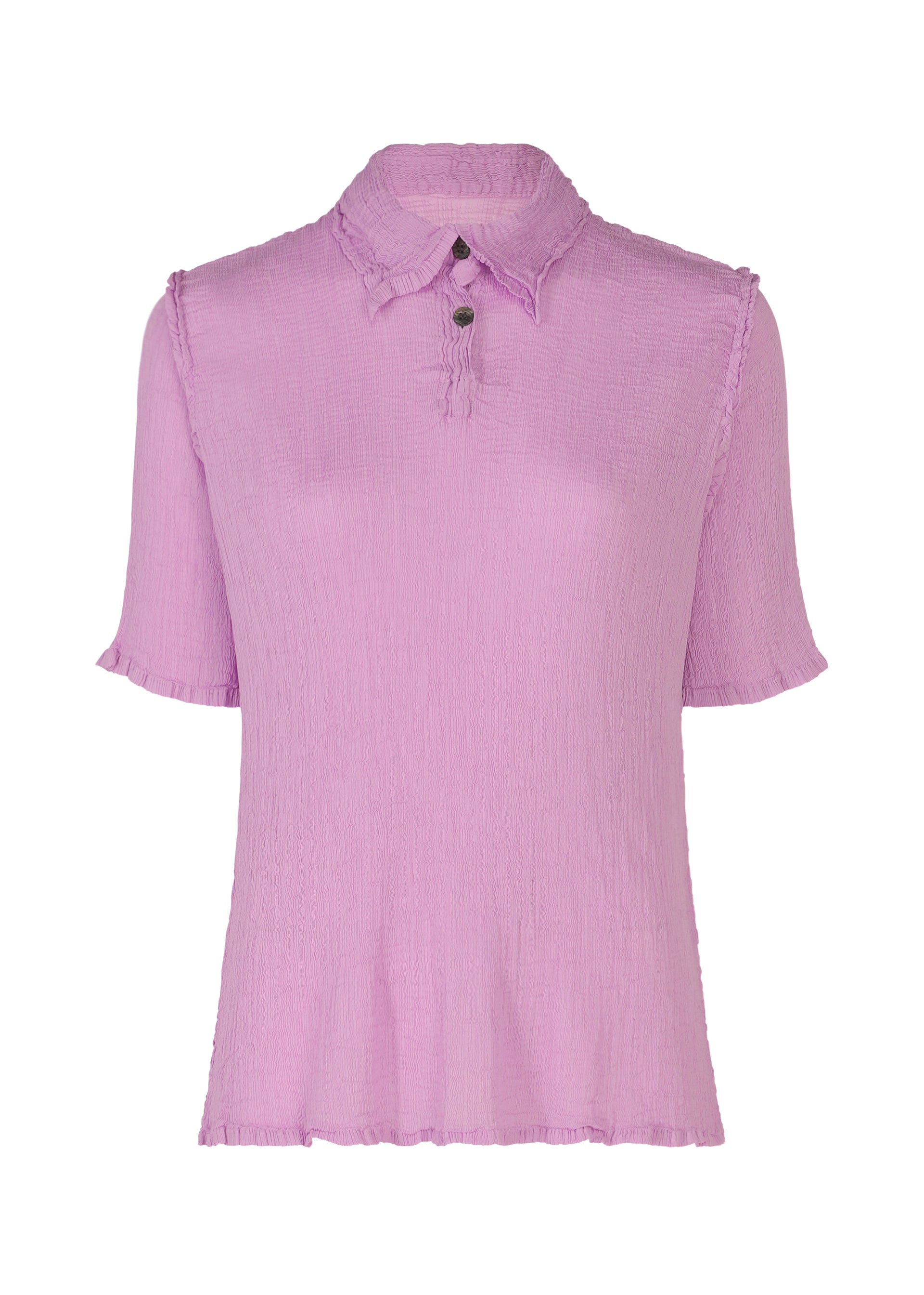 SEE-THROUGH CREPE COLOR、ウィメンズ_トップス_トップ、ピンク