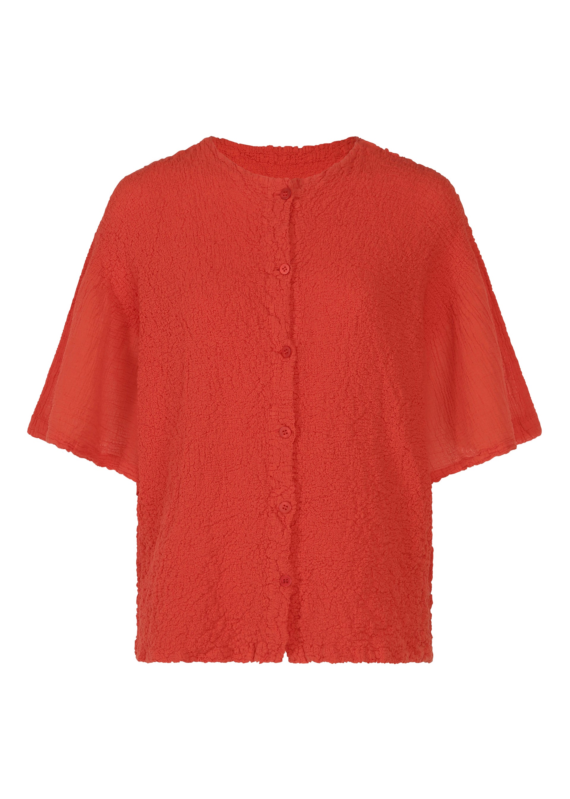 SHEER CAULIFLOWER、ウィメンズ_トップス_カーディガン、レッド