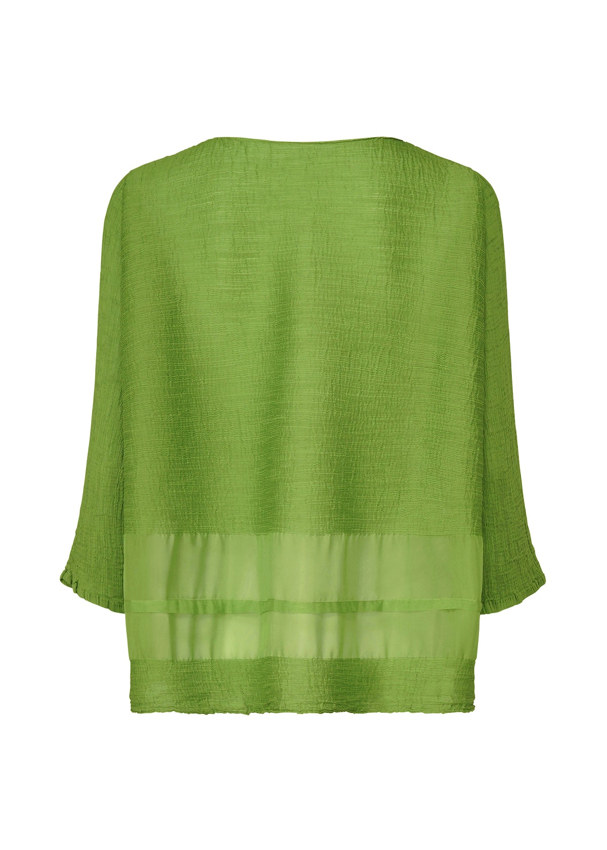 SHEER SEE-THROUGH CREPE、ウィメンズ_トップス_カーディガン、ディテール画像1