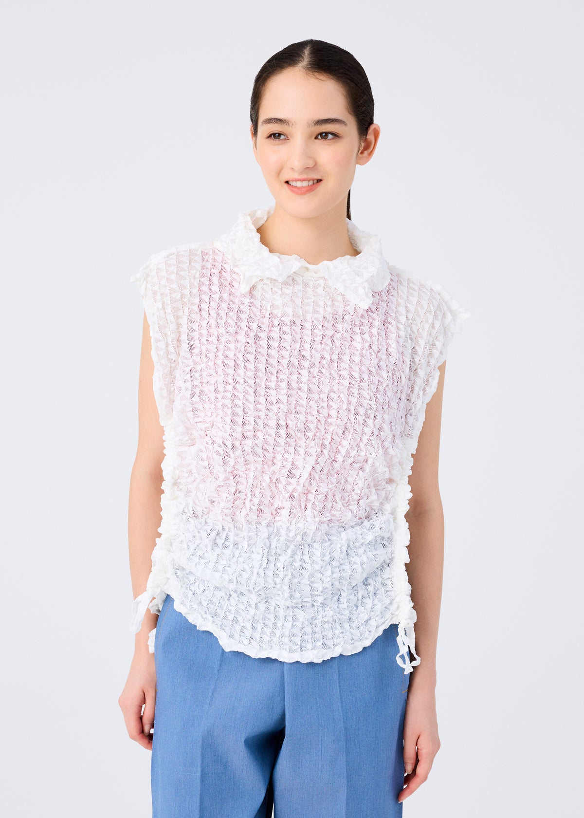 KALEIDOSCOPE LACE MERINGUE、ウィメンズ_トップス_トップ、着用画像1
