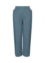 MIX FINE KNIT PLEATS BOTTOM、ウィメンズ_パンツ、ネイビー