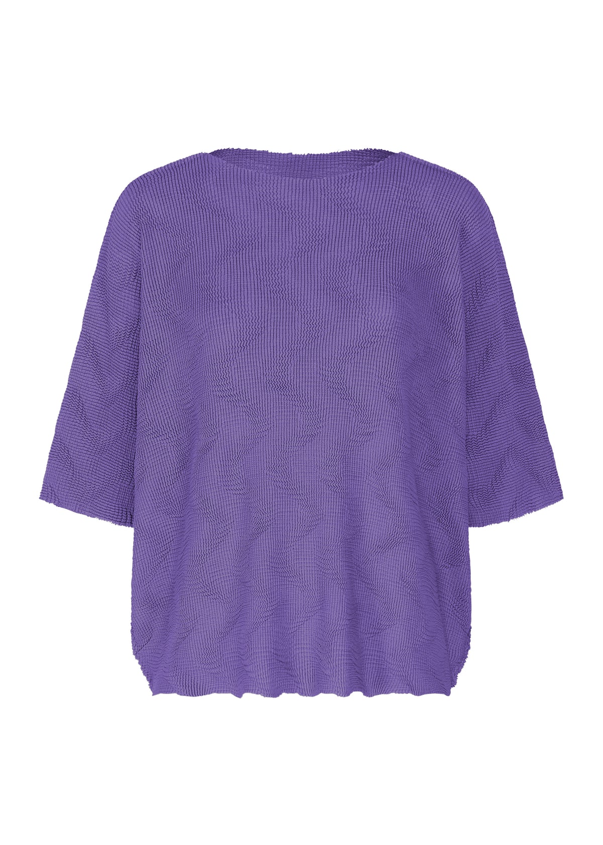 WAVE KNIT STRETCH PLEATS、ウィメンズ_トップス_トップ、パープル