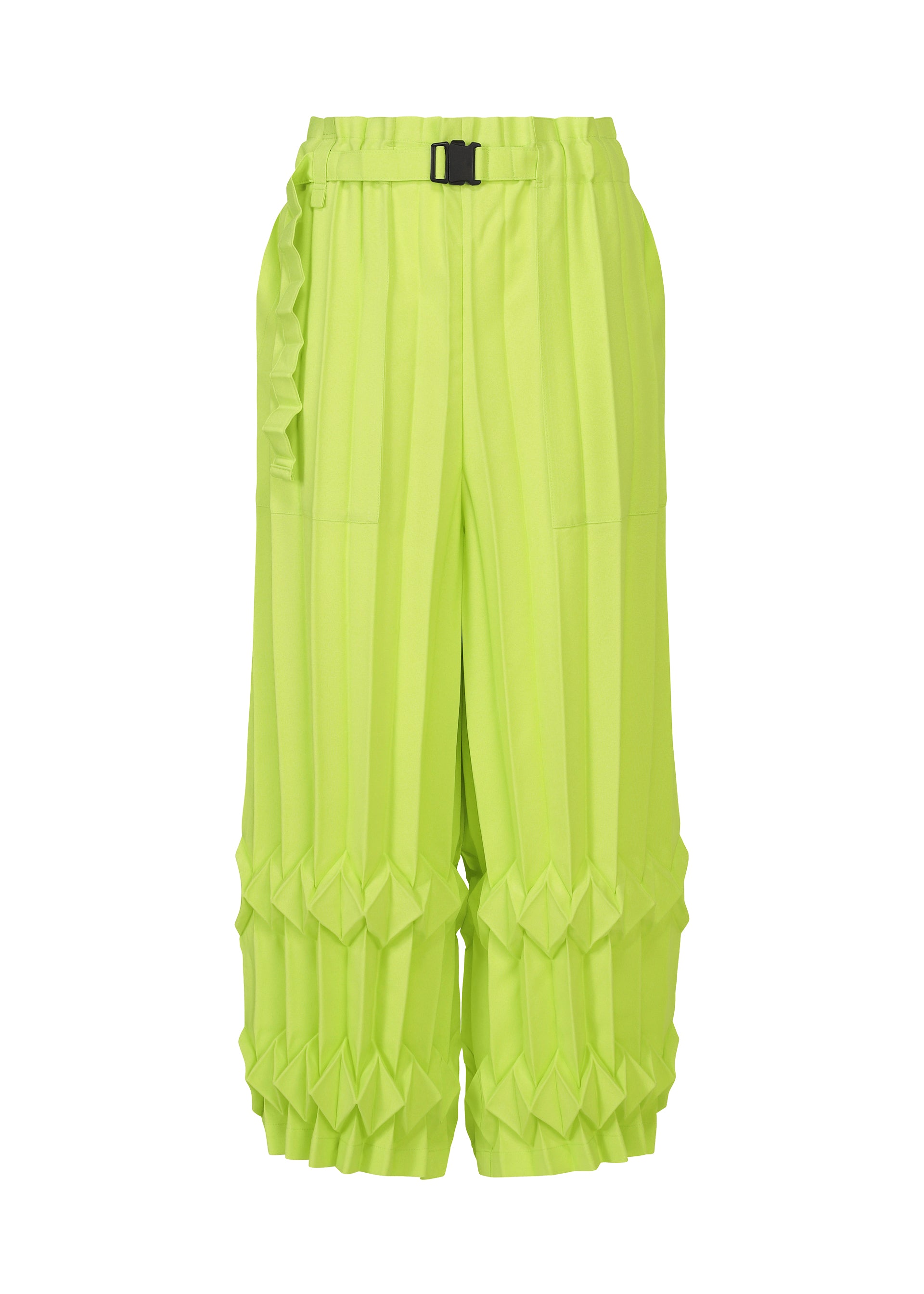 TREE PLEATS、ウィメンズ_パンツ、イエロー