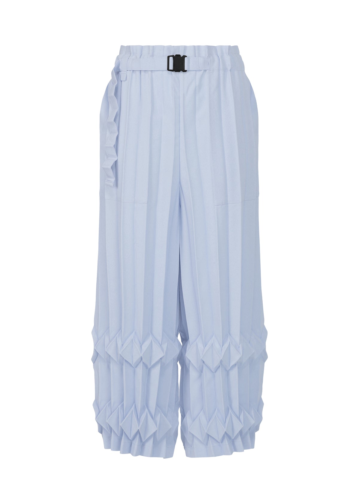 TREE PLEATS、ウィメンズ_パンツ、ブルー