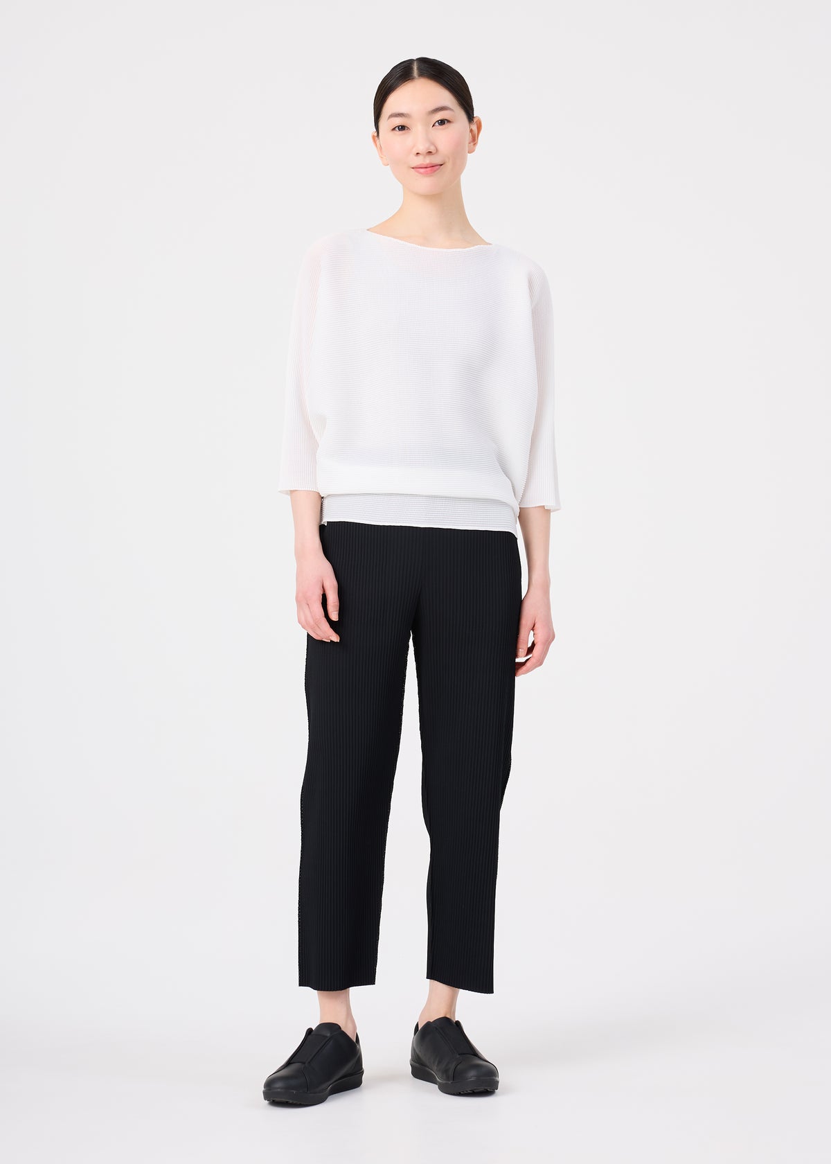 DOLMAN STRETCH PLEATS、ウィメンズ_トップス_トップ、着用画像3